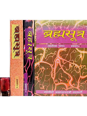 ब्रह्मसूत्र: Brahmasutra (Sharirak Bhashya) with Pendrive of the Pravachans on which the book is Based (Set of 3 Volumes)